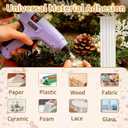 SUNFATT Full Size Hot Glue Sticks,(30 Pcs) 8" x 0.43" Crystal Clear Glue Sticks Perfect for Hot Glue Gun,Easily Create and Bond Crafts on Wood,Plastic,Glass,Flowers,Fabrics,Foam,Jewellery.