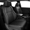 FREESOO 4Runner Seat Covers 5 Seats 2025 2026, Custom Fit for Toyota 4Runner Leather Car Seat Covers Full Set, Airbag Compatibility, Waterproof Seat Protector (2-Row,5 Seats Model ONLY, Black)