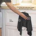 kimteny 13x28 Inches Kitchen Cloth Dish Towels, 400 GSM Premium Dishcloths, Super Absorbent Coral Velvet Microfiber Cleaning Cloths, Fast Drying Rags for Washing Dishes (8 Pack, Dark Grey)