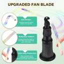 Fly Fans for Tables, Fly Fan Outdoor Indoor Keep Flies Away, Table Top Spinner with Holographic Blades, Flies Deterrent for Picnic, Restaurant, Party, Home, BBQ (4 Pack) (Classic)