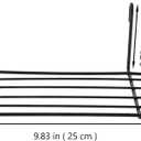  Balacoo Parrot Birdcage Platform Perch with Hanging Hooks - Iron Grid Wall Shelf for Small Pet Birds Bird Cage Accessory Stand for Climbing Resting and Display 9.84X3.93X2.75In