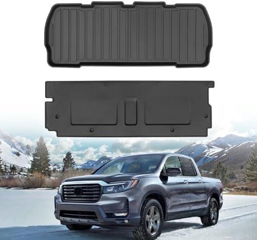 Custom for Ridgeline Accessories for 2017-2025 2026 Honda Ridgeline Trunk Tailgate Mat and Rear Bed Lower Mat All Weather TPE Protection (for Honda Ridgeline Tailgate Mat+Rear Bed Lower Mats)
