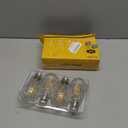 Ascher Vintage LED Edison Bulbs, 6W, Equivalent 60W, Non-Dimmable, High Brightness Warm White 2700K, ST58 Antique LED Filament Bulbs with 80+ CRI, E26 Medium Base, Clear Glass, Pack of 4