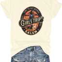 Halloween Shirt Salem Witch Shirt: Women Girls Trip Salem Tshirt Funny Halloween Tees (Medium, Apricot)