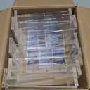 Acrylic Sign Holder 4x6, 16 Pack Clear Double Sided Clear Table Menu Vertical Display Stand Desktop Display Stand Paper Holder Table Sign Holder Suitable for Restaurants Office Store Show Fair