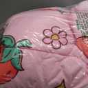 ADASMILE A & S Kids Strawberry Comforter Set Twin Size for Girls 5 Piece Pink Kawaii Flower Bedding Set Kids Strawberry Bed in A Bag Comforter (1 Comforter,1 Flat Sheet,1 Fitted Sheet & 2 Pillow Sham)