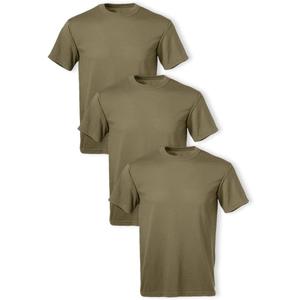 Soffe Men's 3 Pack - USA Poly/Cotton Military Tee (X-Large, Tan)