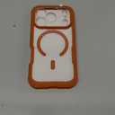 Diaclara Magnetic Designed for iPhone 17 Pro Case 6.3'' [Full Camera Protection] Full Body Bumper,[Compatible with MagSafe] Military Drop Proof Phone Case w/Built-in Screen Protector,Orange