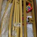 Wokceer 9.2 FT Large Circle Balloon Arch Stand Gold Metal Round Arch Backdrop Stand for Wedding Ceremony Birthday Party Bridal Shower Anniversary Background Decoration