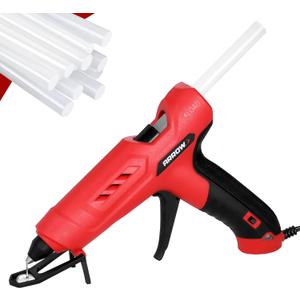 Arrow Full Size Dual Temp Glue Gun Kit with 12 Sticks - Professional, High/Low Temperature, Fast Heating, Heavy Duty with Stand for Dcor, Crafts, Repairs, Construction