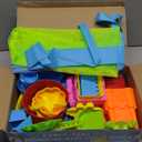 Collapsible Beach Toys Set for Kids Toddlers, Travel Sand Castle Toys for Beach with Mesh Bag & Sand Molds, Collapsible Sand Bucket and Shovel Set for Kids, Sandbox Toys for Toddlers Kids Age 3-12