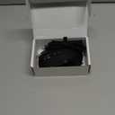 Ergonomic Rechargeable Mouse with Jiggler, Bluetooth+2.4G Wireless+Wired(3 in 1) Connection, Max 4800DPI, Rapid Fire Key, 5ft Charging Cable, Carpal Tunnel Silent Mice with LED for Office,Gaming (Black)