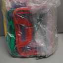 9 Packs Toy Storage Bags with Labels, 11.8x8.7x3.9In Large PVC Reusable Clear Board Game Storage with Zipper, Travel Waterproof Organizer Bags for Building Blocks, Puzzle, Books, Stationery