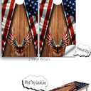 American Eagle Cornhole Board Wraps, Cornhole Decals and Wraps for Boards (Set of 2), Cornhole Skins for Boards (Cornhole Wraps Only)