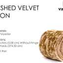 4 x Vitalizart Khaki Velvet Ribbon 2" Christmas Handmade Frayed Edges Glossy Ribbon for Gift Wrapping Tree Ornaments Wreath Garland Holiday Decorations 3 Yd Brown