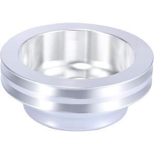 X AUTOHAUX Vehicle Crankshaft Pulley Long Water Pump Double Groove Crank Pulley for Chevy SBC 350 Engine