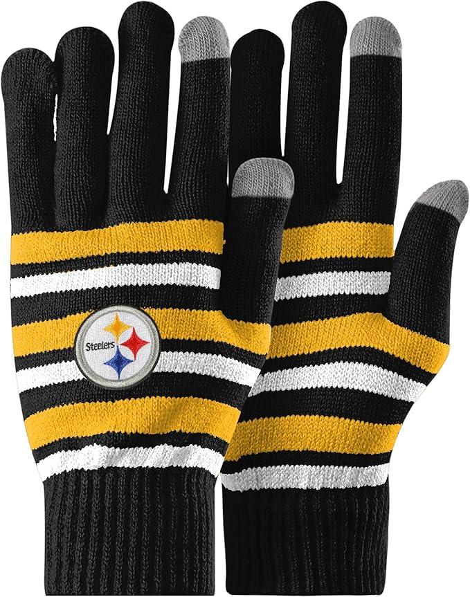 FOCO NFL unisex-adult Nfl Team Logo Adult Stretch Gloves