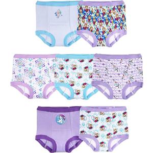 Disney Frozen Toddler Girls 7-pk Potty Training Pants with Success Tracking Chart and Stickers Sizes 2t, 3t, 4t