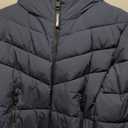 Calvin Klein mens Heavyweight Short Puffer (Medium, Hooded Stretch True Navy)