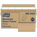 Tork Multifold Hand Towel White H2, Universal, 100% Recycled Fibers, 16 x 250 Towels, MB540A, 250 Count