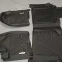 YITAMOTOR Floor Mats Compatible with 2019-2026 Chevrolet Silverado 1500/GMC Sierra 1500 & 2020-2026 Chevy Silverado/GMC Sierra 2500HD/3500HD Crew Cab with Rear Underseat Storage Box, Front Bucket Seat