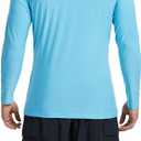 2 Pack Men’s UPF 50+ Fishing Shirts Long Sleeve UV Sun Hoodie Quick-Dry Swim Rash Guard Lightweight Shirt for Outdoor (XL)