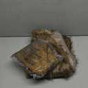 Jenaai Christmas Deer Costume Accessories for Women Deer Furry Plush Vest Tail Antler Headband for Xmas Winter Party Cosplay, Size L