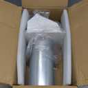 4 Inch Dryer Vent Cover Outside Hooded Wall Vent with Screen and Damper, Exhaust Vent Wall Mount Exterior Wall Vents Cover Cap for Dryer Ventilation&Outdoor Air Exhaust,Galvanized Steel,White