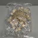 BBTO 50 Pcs Hanging Car Air Freshener Car Diffuser Bottles Empty Glass Perfume Bottle Freshener Diffuser Bottle Pendant for Essential Oil Fragrance Aromatherapy Bottle Ornament (Cylinder)