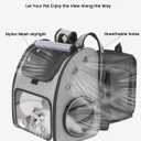 Expandable Cat Backpack Carrier, Airline Approved Pet Carrier for Cats & Small Dogs, Breathable Mesh, Bubble Window, Anti-Collapse, for Travel Hiking Camping, Hold Pets Up to 18 Lbs