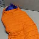 Lelepet Reversible Dog Coat Waterproof Dog Jacket Windproof Puffer Vest for Winter Warm Lightweight Coats for Large Dogs Adjustbale Hook & Loop Pet Apparel with Leash Hole, Boxer, Weimaraner, 2XL (Orange)