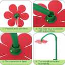 Crazy Daisy Sprinkler 360 Rotating Dancing Sunflower Water Sprinkler for Lawn, Garden & Yard Watering, Outdoor Play Sprinkler for Dogs (White) 1