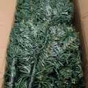 TURNMEON Dual Color Change 6.5 Ft Prelit Pencil Christmas Tree 8 Modes Timer Warm White & Multicolor Lights 826 Thick Branch Artificial Slim Xmas Tree Christmas Decorations Indoor Outdoor Home Holiday