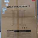 41" Extra Tall Dog Gate Indoor,30-62.5" Wide Heavy Duty Pet Gate for Doorways,Baby Gate with Walk Through and Auto Close, Pressure Mounted, Suitable for Stairs,Kitchen,Black
