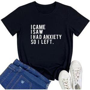 BLACKMYTH Women Cute Tees I Came Graphic T Shirts (XX-Large)