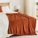 50x70 Inch Rust Throw Blanket - Soft & Fluffy Fleece, Cute & Aesthetic, Perfect for Sofa, Couch, Chair, Bed, Living Room & Bedroom, All-Season Use, Plush & Cozy Decorative Blanket