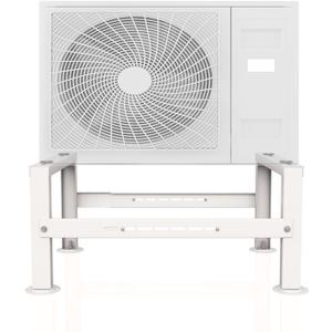 Mini Split Stand, Adjustable Mini Split Ground Stand for 9,000-60,000 BTU Ductless Air Conditioners Heat Pump, Heavy Duty Anti-Vibration AC Bracket, Max Load 450LBS