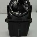 Ausic 9L Bucket Portable Misting Fan for Outdoors Patios - 10IN, 20000mAh Rechargeable Battery Operated Camping Fan, 3 Strong Winds, 3 Large Spray Outlets, for Fishing/Travel/Garden/Golf/Tent/Office (Black)