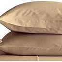 Set of Two Oversized Superhuge Pillow Case - Cover - 100% Egyptian Cotton, 600 Thread Count Sateen, (Size 31 x 40) (31 X 40, Taupe)
