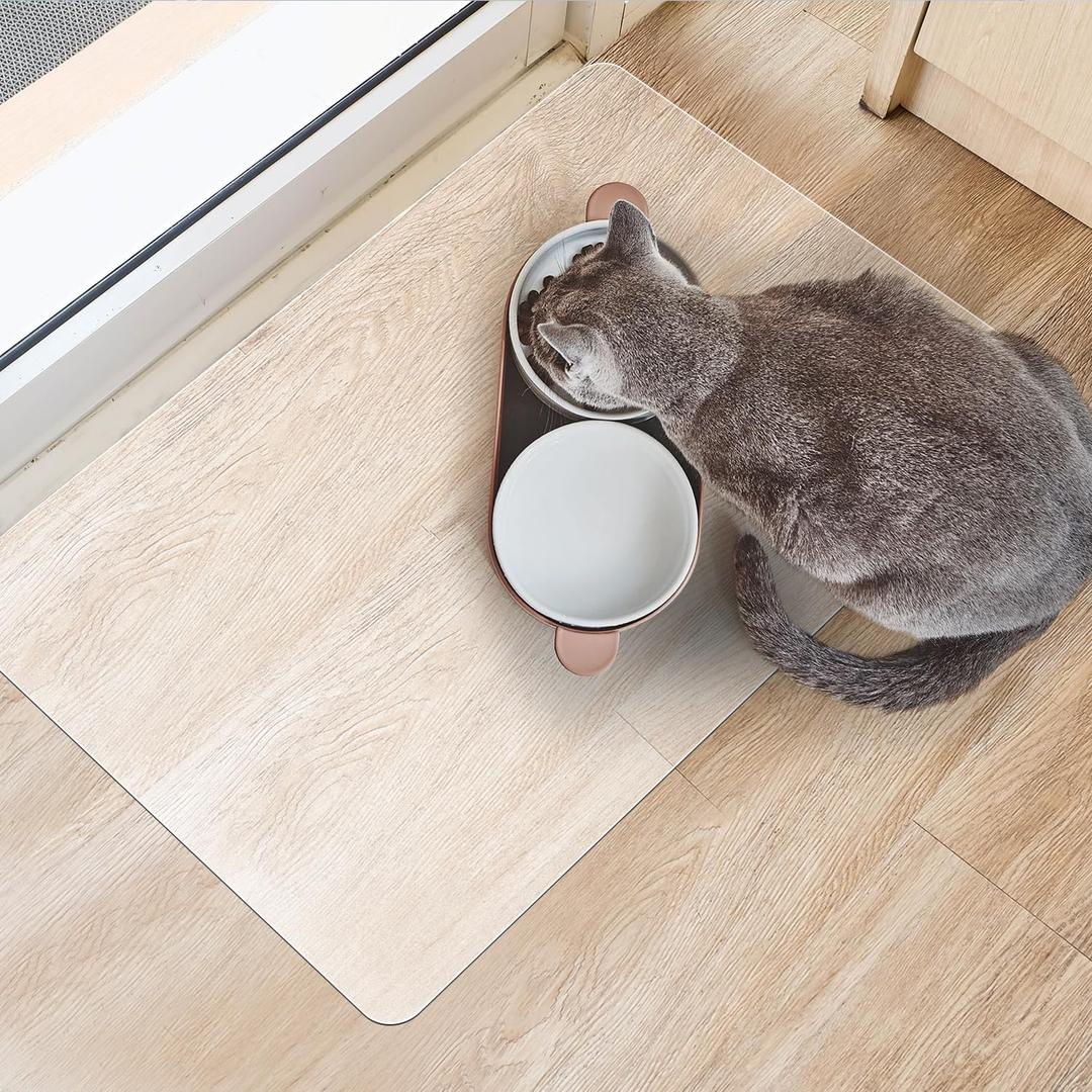 Clear Frosted Floor Mat, PVC Durable Anti-Scratch Floor Mat (20"x 28")