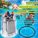 R0511400 35 Electrode Salt Cell Replacement for Zodiac Jandy AquaPure Ei Series 35 Electronic Salt Water Chlorine Generator APURE35 APURE35PLG Pools up to 35,000 Gallons With R0511600 O-Ring Updated