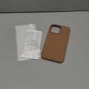 GONEZ for iPhone 14 Pro Max Case Silicone, Compatible with MagSafe, with Screen Protector + Camera Lens Protector, Liquid Silicone Shockproof Protective Phone 14 ProMax Case 6.7", Brown