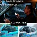 in-Channel Window Rain Guards for 2016-2021 Honda Civic Hatchback (LX, Sport, EX, EX-L, Sport Touring), Window Deflectors Window Visors for 2013 Honda Civic Accessories (Not for Sedan