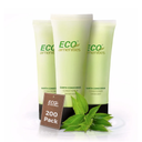ECO AMENITIES Travel Size Conditioner - 200 PACK, 30mL, 1 oz Hotel Conditioner Bulk Supplies for Guests - Green Tea Scent Eco Conditioner, Mini Conditioner with Flip Cap, Clear Container