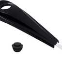 WOWTK Smooth Dash Console with Pop Up Gas Cap fits for Harley Touring Electra Glide FLHT Road Glide FLTRX Street Glide FLHX 2008-2024,Black