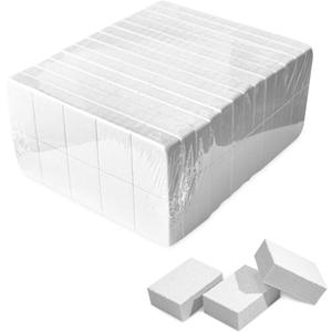 Karlash Nail Mini White Buffer Block File 80/100 Grit 2 Sided (58 pcs White)
