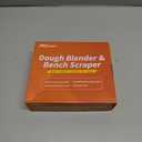 ALLTOP Stainless Steel Bench Scraper and Pastry Blender Cutter Set, Efficient Multipurpose Kitchen Baking Essential Tool with Comfortable Grip Handle-Perfect for Nut, Pie and Dough Processing - Black