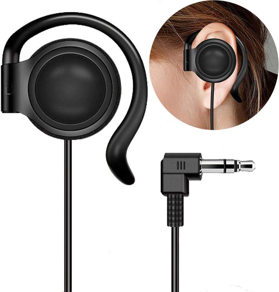 EXMAX 3.5mm Single Side Earphone One Ear Headphone for EXD-101 ATG-100T Wireless Tour Guide Receiver Monitoring Touring Groups Radio Podcast Laptop MP3