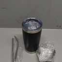 Gtmileo Cyclist Gifts for Men, Cyclist Insulated Tumbler, Holiday Christmas Best Gifts for Cyclist Traveler Men Adults Couples (20 OZ-BlacK)