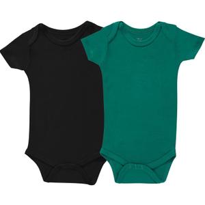 GUISBY Baby Boys Girls Short Sleeve Bodysuits for Summer 2-Pack Sets 0-24 Months